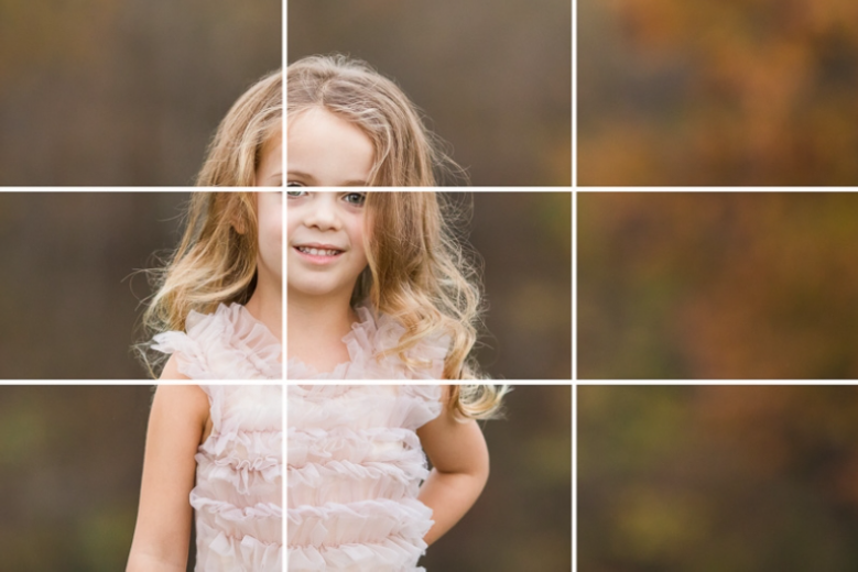 Subject aligned to left side with blurred background